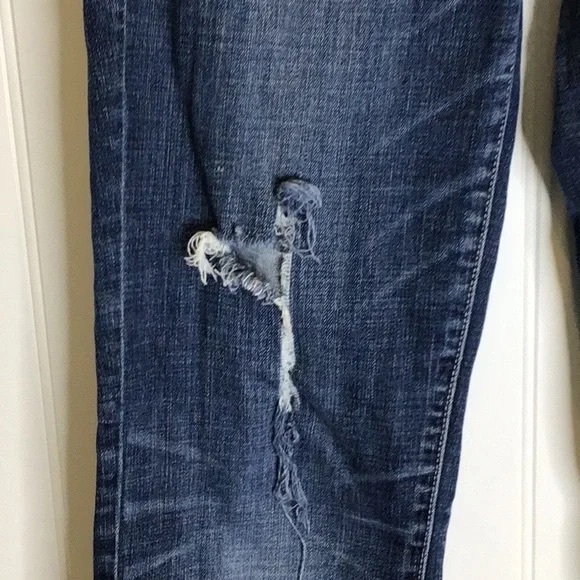 💖 American Eagle | 🦅 Skinny Distressed Jeans Size 4 X 32 - Picture 11 of 12